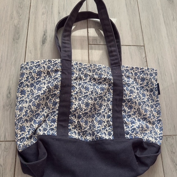 J.Crew structured canvas tote bag beach bag - Picture 5 of 11